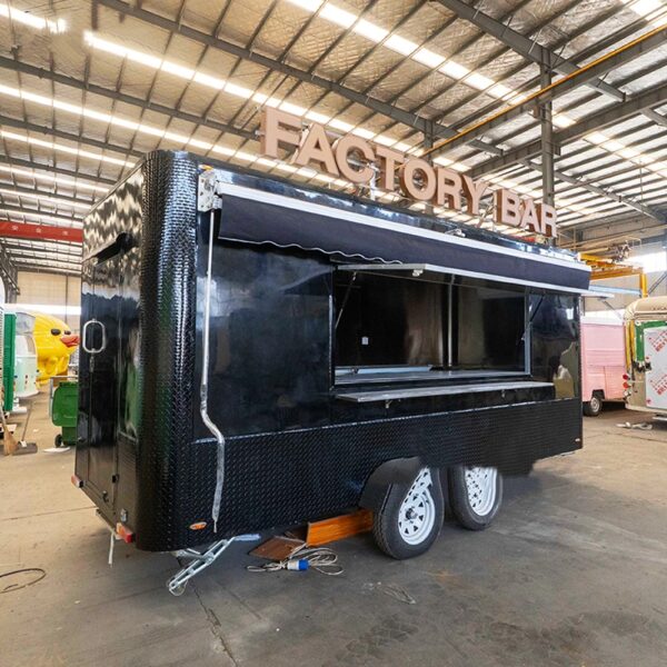 14ft hot dog food cart mobile kitchen food trailer pizza food truck fully equipped restaurant