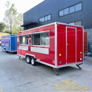 Most Popular Stainless Steel Truck Turkey Europe Customized Food Trailer Fast Food Cart Pizza Ice Cream Food Truck with COC CE