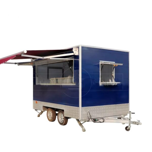 T3 towable pizza trailer mobile street food truck for sale unique design fast food cart