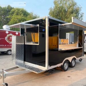 12ft commercial food van concession street mobile food truck cart fast food trailer for sale usa europe Australia