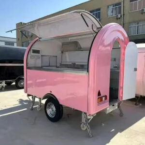 Mobile Food Truck Fully Equipped kitchen Food Vending Trailers For Fast Food