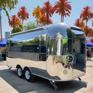 2024 Customizable High-End Stainless Steel Mobile Trailer Used for Street Snack and Bakery Hot-Selling for Restaurants