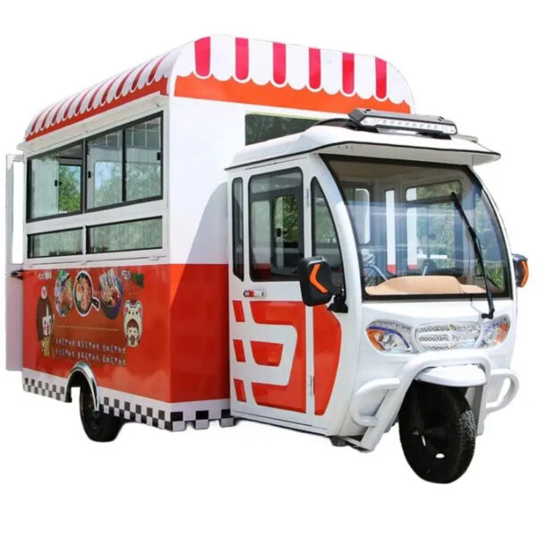 High quality electric three wheel ice cream food truck tuk tuk food truck Speed 20-40km/h Various styles support customization