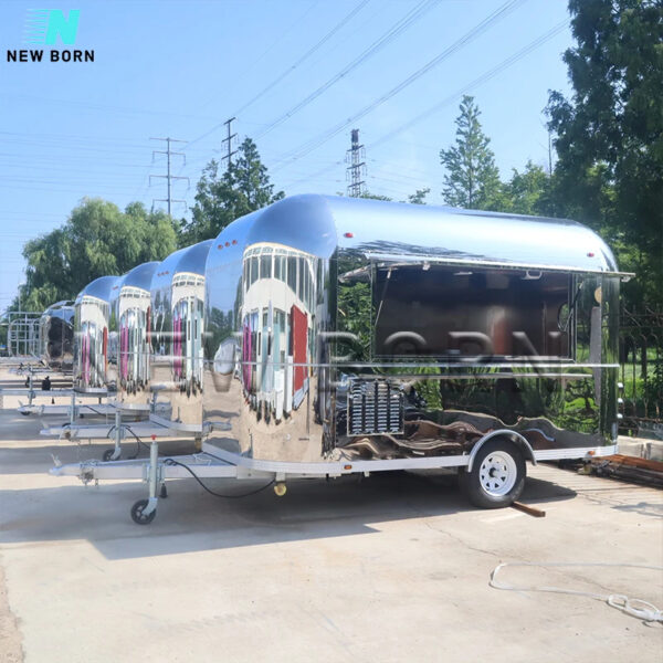 Ce Approved Outdoor Mobile Food Cart Coffee Van Food Trailer Ice Cream Carts Bakery Food Truck For Sale - Image 6