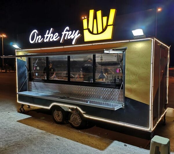 Mobile Food Trailer Fully Equipped Food Cart Food Vending Truck For Sale