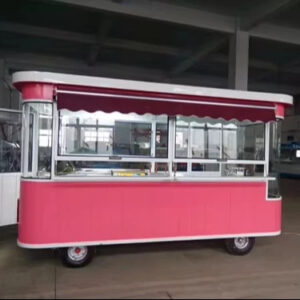 Mobile Multi-Functional Steel Structure Food Cart Outdoor Commercial Street Scenic Area Dining Night Market Snacks Serving Cold