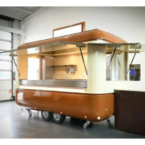 Factory Wholesale Fast Food Truck Trailer Street Mobile Food Cart Outdoor Kitchen Food Truck With Cooking Equipment