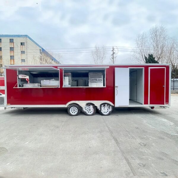 Food Trailers Fully Equipped Mobile Bar Trailer Fast Food Truck Customised Multifunctional Food Truck for Sale Mobile Restaurant - Image 2