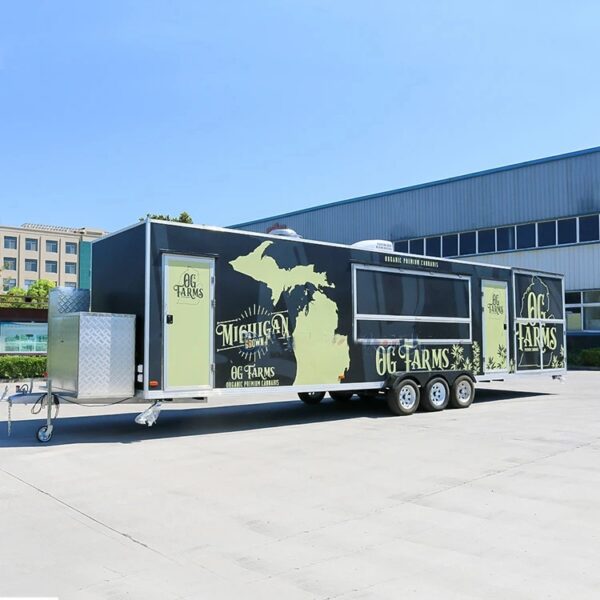 Concession Customized Mobile Fast Food Trailer With Full Kitchen Food Truck Cart Usa Van With Fully Equipped Restaurant - Image 2