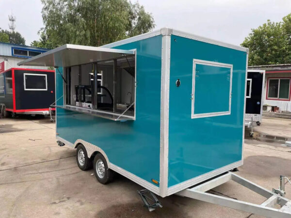 preferential price food trailer convenient mobile food trailer cheap mobile truck fast food trailer with CE - Image 2