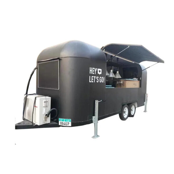 Airstream Fast Foodtruck Ice Cream Cart Container Catering Concession Food Trailer Mobile Food Truck With Full kitchen For Sale - Image 2