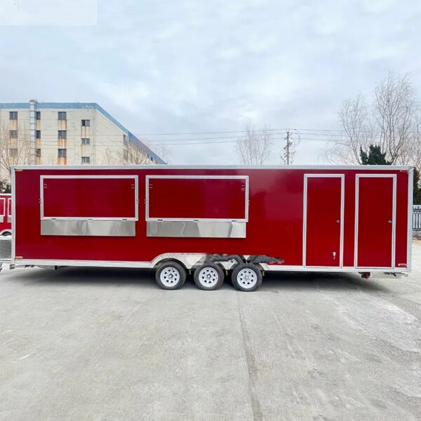 Food Trailers Fully Equipped Mobile Bar Trailer Fast Food Truck Customised Multifunctional Food Truck for Sale Mobile Restaurant - Image 4