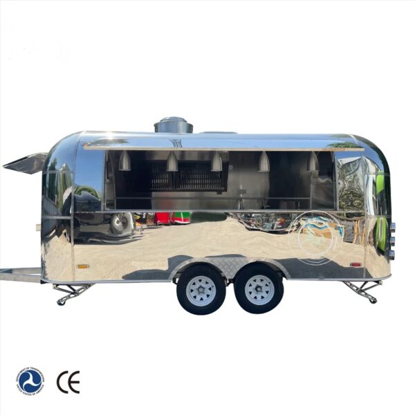 2024 Customizable High-End Stainless Steel Mobile Trailer Used for Street Snack and Bakery Hot-Selling for Restaurants - Image 3