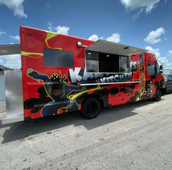 Mobile Food Truck Trailer Street Mobile Food Cart Outdoor Kitchen Fast Food Truck With Cooking Equipment For Sale to UK USA OMAN - Image 3