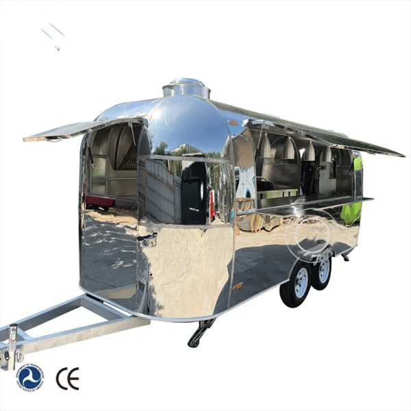 2024 Customizable High-End Stainless Steel Mobile Trailer Used for Street Snack and Bakery Hot-Selling for Restaurants - Image 2