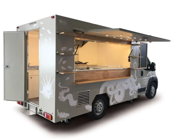 Get Fast Food Truck Restaurant Food Cart Van Catering Truck Mobile Food Trailer For Sale - Image 4