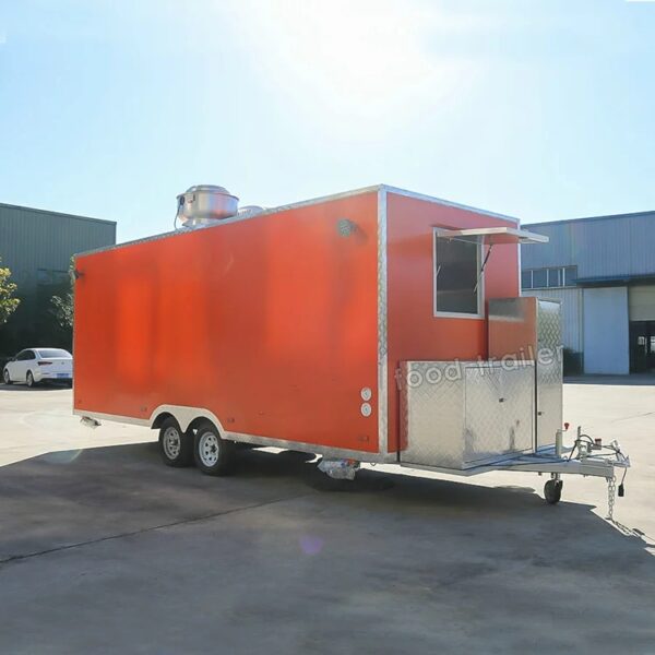 Robetaa 18ft food trailer with full kitchen food truck fully equipped mobile food cart for sale in china - Image 2