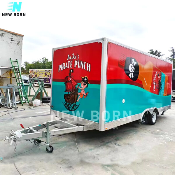 Commercial Coffee Ice Cream Truck Food Trucks Burger Van Pizza Taco Catering Trailer Mobile Foodtruck - Image 4