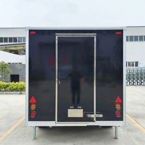 wholesale high quality cheap price black small mobile modern fast food vending trailer truck for sale in canada ontario - Image 3