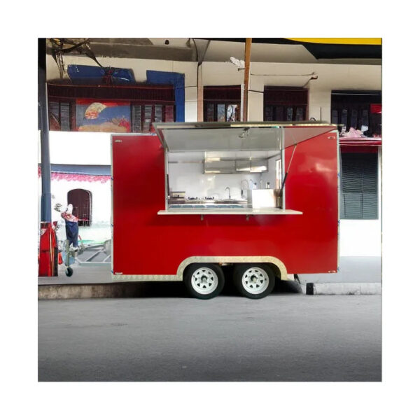 2024 Concession Fast Food Trailer Fully Equipped Ice Cream Cart FoodTrucks Mobile Food Trailer Truck Food With Full Kitchen - Image 5