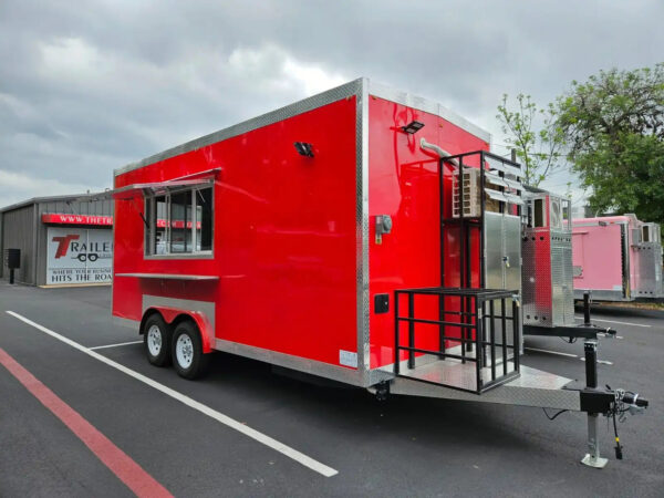 Food Truck Trailer Street Mobile Food Cart Outdoor Kitchen Fast Food Truck with Cooking Equipment for Sale Milk Restaurant Truck - Image 5