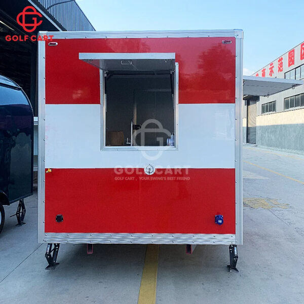 Snack Trailer Mobile Snack Pizza Fast Food Truck Stainless Steel Catering Concession Coffee BBQ Food Trailer With PorchFor Sale - Image 5