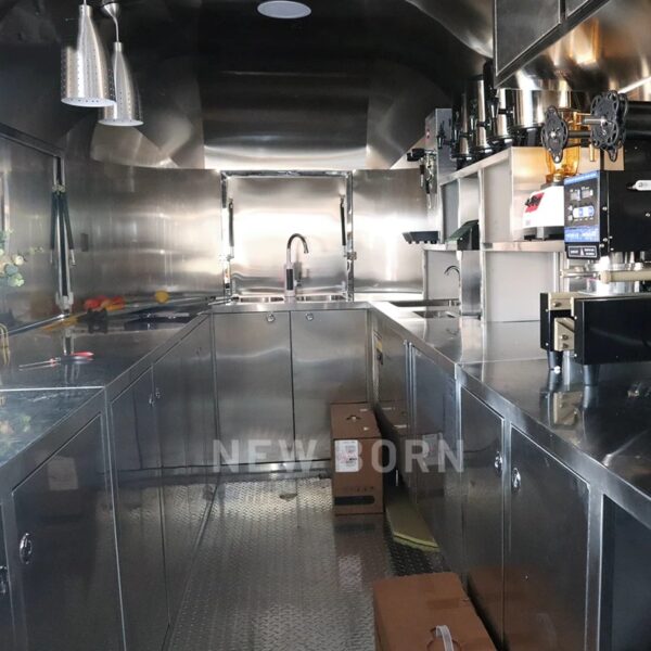 New Born European Standard Mirror Stainless Steel Mobile Kitchen Van Beverage Trailer Coffee Pizza Cart Food Truck $8299.00 - Image 4