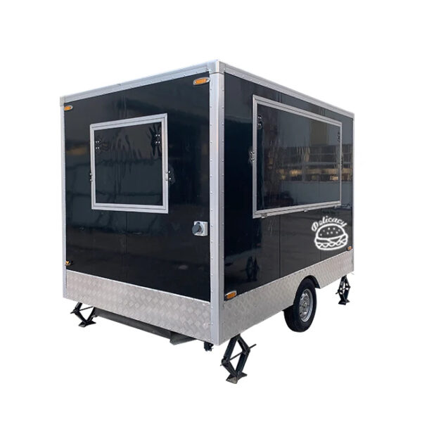 Large space street food truck trailer with water tank snack mobile food catering cart for sale - Image 6