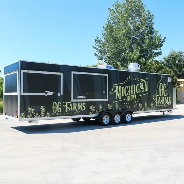 Concession Customized Mobile Fast Food Trailer With Full Kitchen Food Truck Cart Usa Van With Fully Equipped Restaurant - Image 4