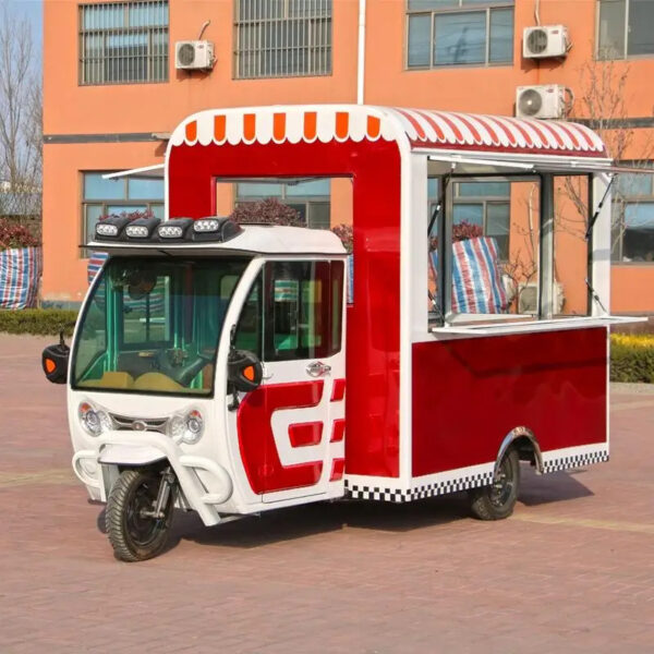 High quality electric three wheel ice cream food truck tuk tuk food truck Speed 20-40km/h Various styles support customization - Image 6