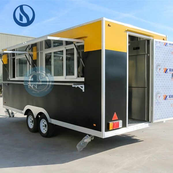 Mobile Food Trailer Fully Equipped Food Cart Food Vending Truck For Sale - Image 5